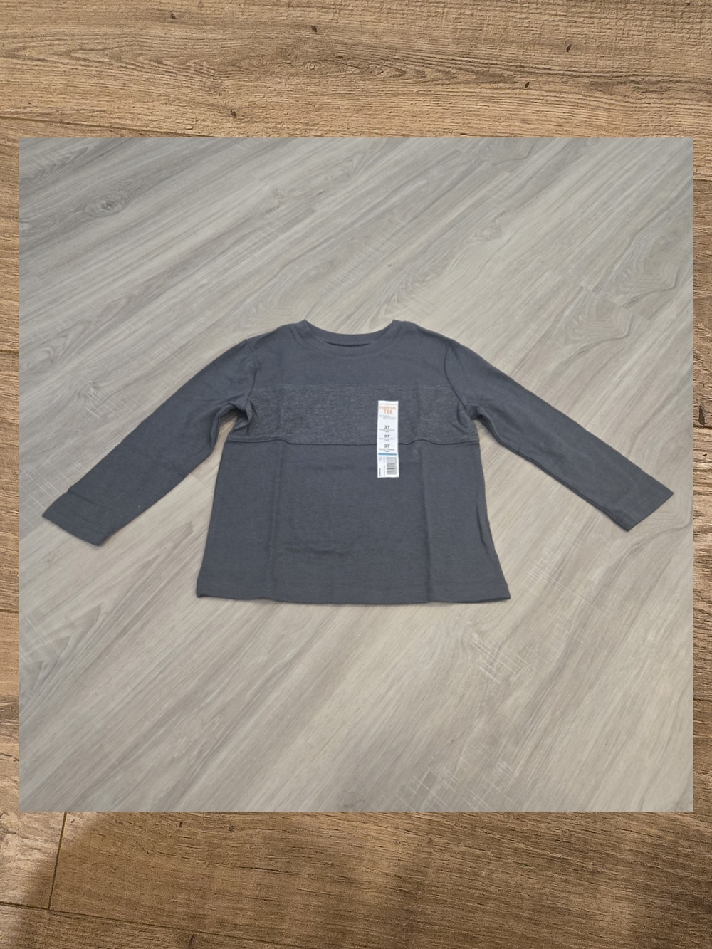 NWT Jumping Beans Boys Long Sleeve Essential Blocked Tee Size 3T